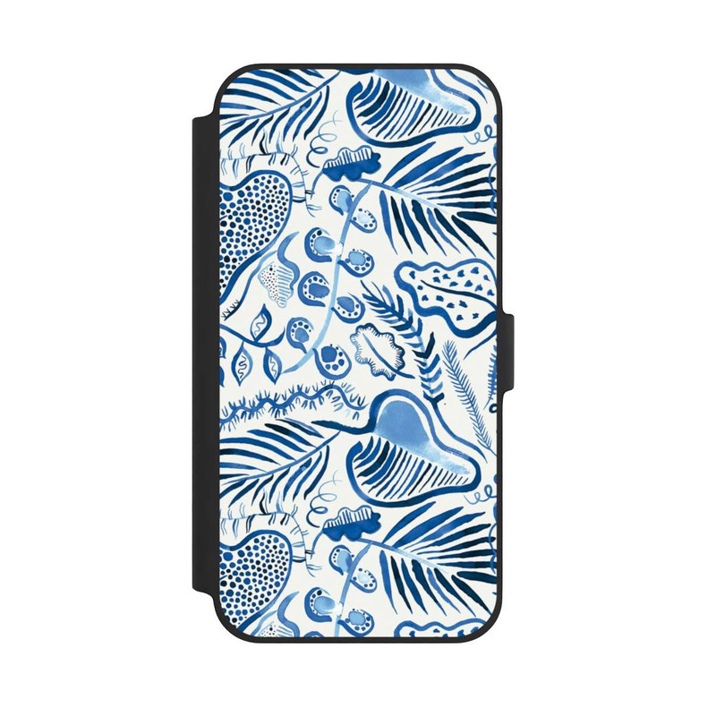 iPhone 14 Plus NIVOflip Tropical Forest Leaves Blue