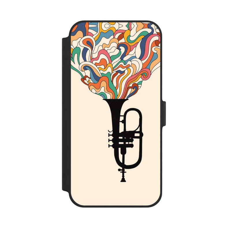iPhone 14 Plus NIVOflip Flügelhorn Jazz bunt