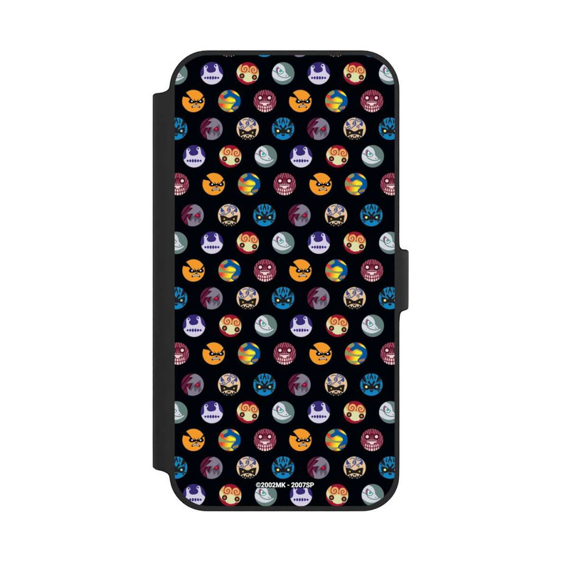 iPhone 14 Plus NIVOflip Bijuu Muster Schwarz
