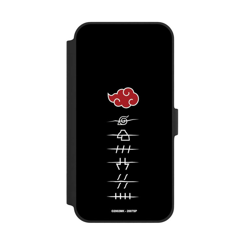 iPhone 14 Plus NIVOflip Akatsuki Mitgliedssymbole Schwarz