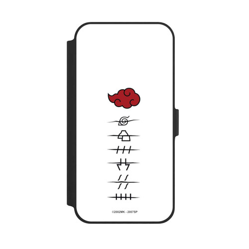 Apple iPhone 14 Plus NIVOflip Akatsuki Mitgliedersymbole Weiß