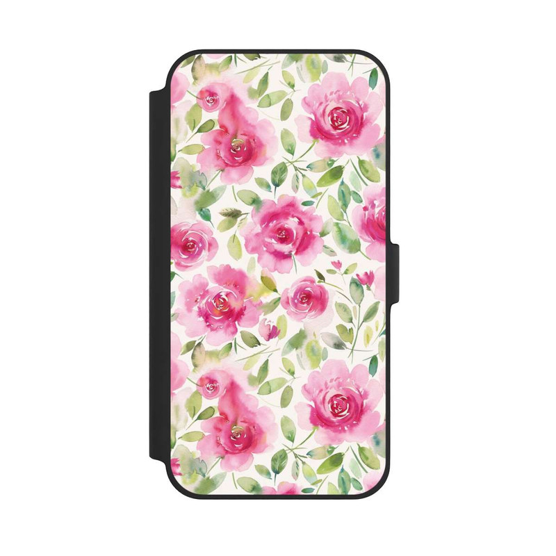 iPhone 14 Plus NIVOflip Aquarell Frische Rosen