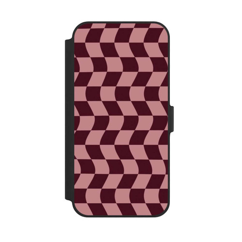 Apple iPhone 14 Plus NIVOflip Schachbrett Rot-Rosa