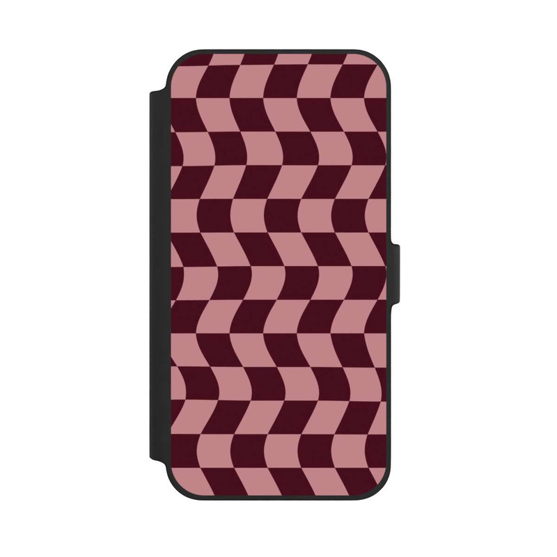 iPhone 14 Plus NIVOflip Damier rouge-rose