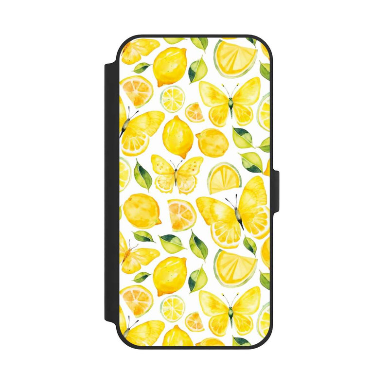 iPhone 14 Plus NIVOflip Citron et papillon