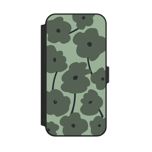 Apple iPhone 14 Plus NIVOflip Minimalistische Blumen Grün