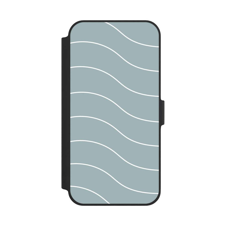 iPhone 14 Plus NIVOflip Trendy Lines White Green