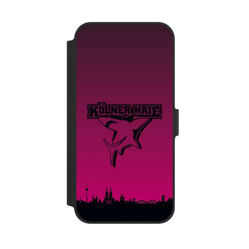 Apple iPhone 14 Plus NIVOflip Kölner Haie Skyline Pink