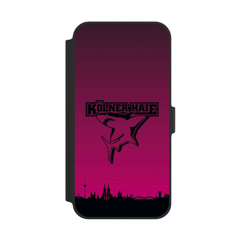iPhone 14 Plus NIVOflip Kölner Haie Skyline Pink
