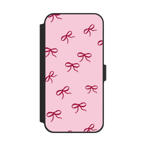 Apple iPhone 14 Plus NIVOflip Schleifen Muster Rot Pink