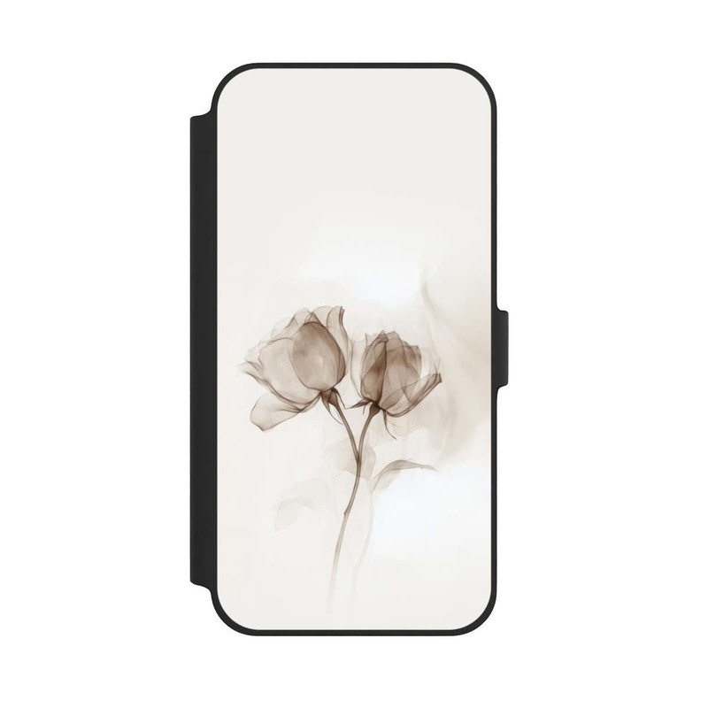 iPhone 14 Plus NIVOflip Braune Rose Blume Nebel