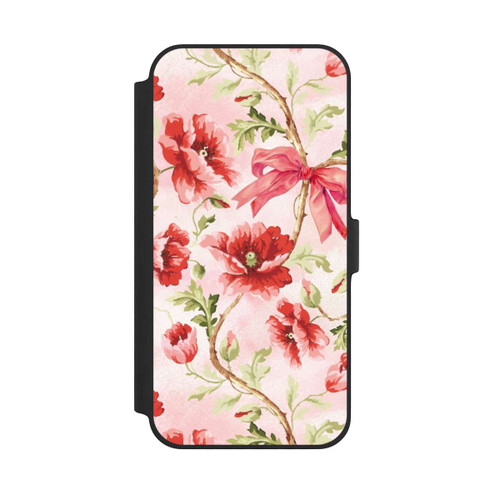Apple iPhone 14 Plus NIVOflip Poppies Pattern Pink