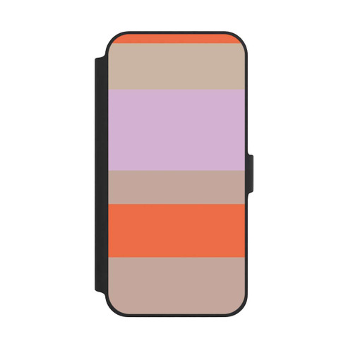 Apple iPhone 14 Plus NIVOflip Moca Lila Orange Stripes