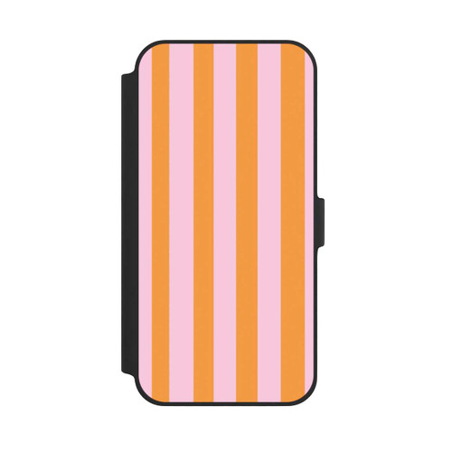 Apple iPhone 14 Plus NIVOflip Orange Rosa Streifen