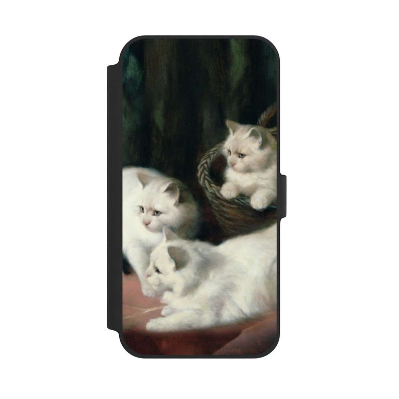 iPhone 14 Plus NIVOflip Three White Angora Kittens