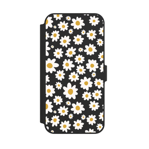 Apple iPhone 14 Plus NIVOflip Daisy Flower Seamless Pattern Transparent