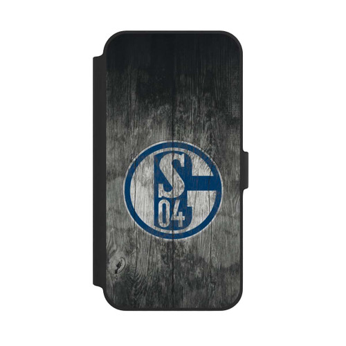 Apple iPhone 14 Plus NIVOflip Schalke 04 Holz Look