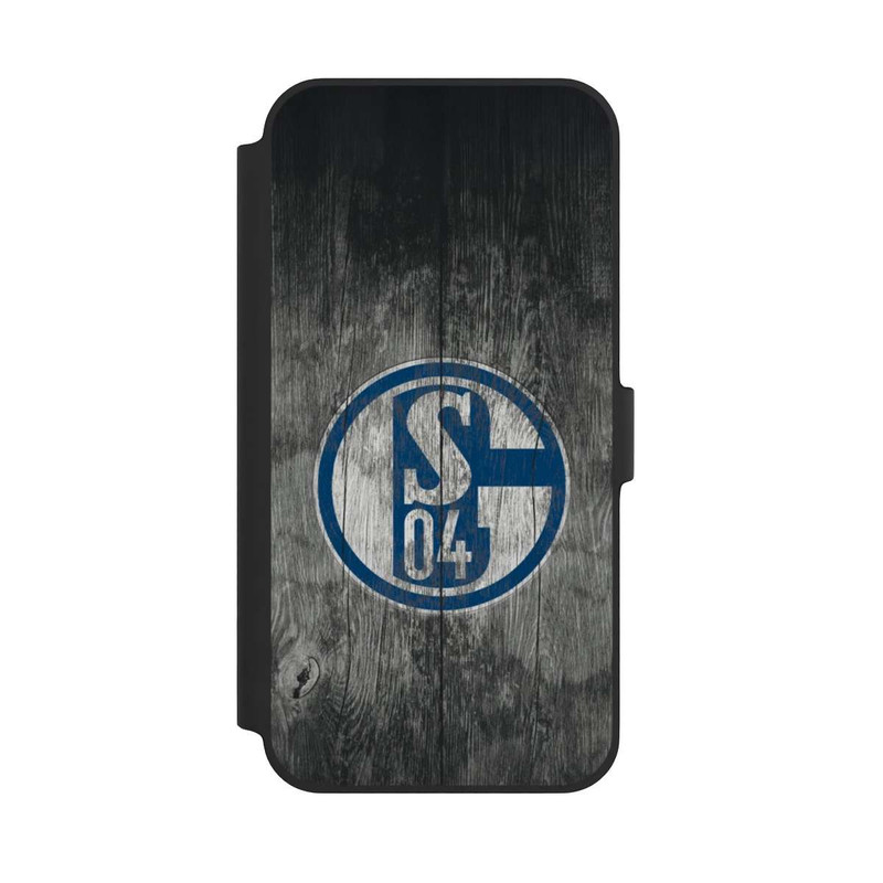 iPhone 14 Plus NIVOflip Schalke 04 Holz Look