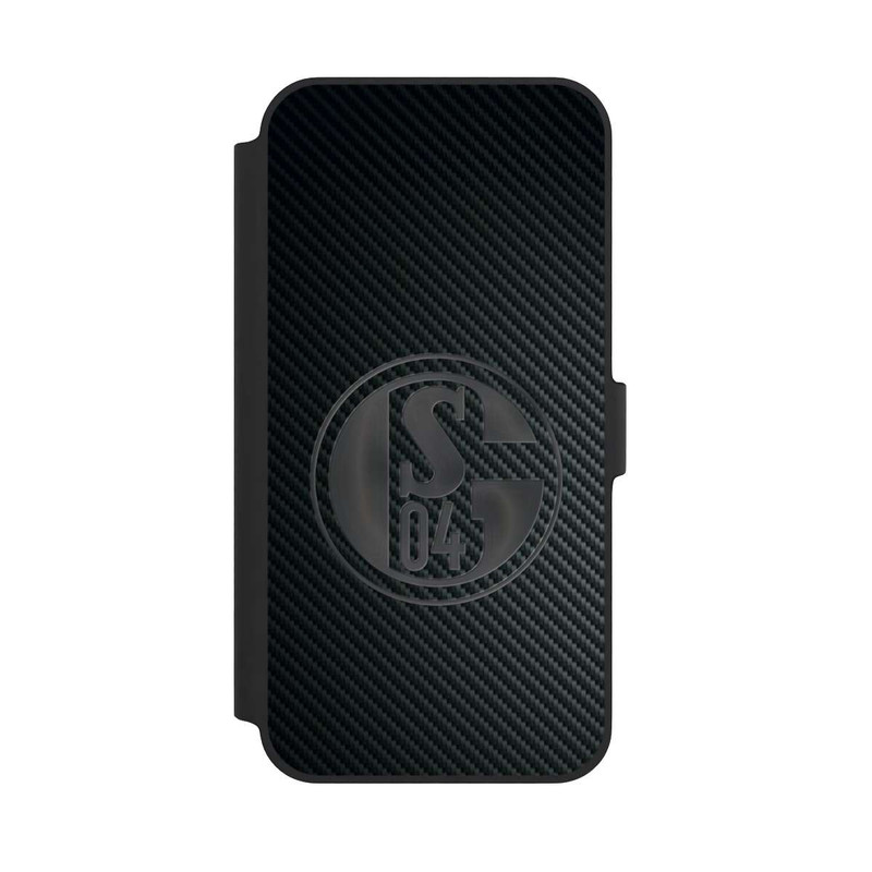 iPhone 14 Plus NIVOflip Schalke 04 Carbon Look