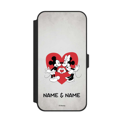 Apple iPhone 14 Plus NIVOflip Minnie und Micky Personalisierbar
