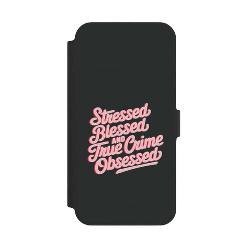 Apple iPhone 14 Plus NIVOflip Stressed Blessed and True Crime Obsessed