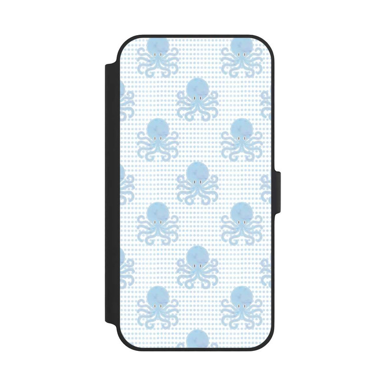 iPhone 14 Plus NIVOflip Blue Watercolor Octopus