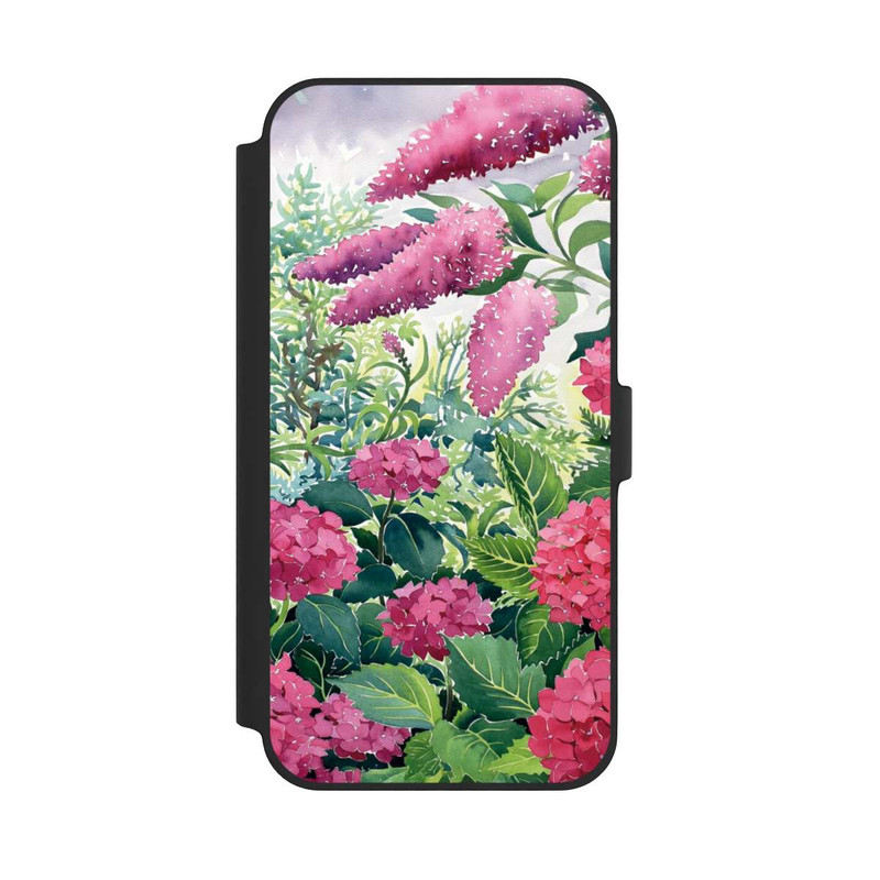 iPhone 14 Plus NIVOflip Garden Hydrangeas and Buddleia by Christopher Ryland