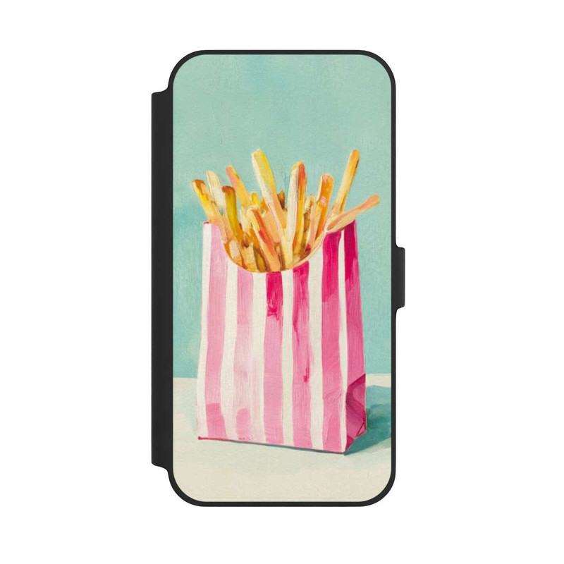iPhone 14 Plus NIVOflip Retro Pommes Blau Watercolor
