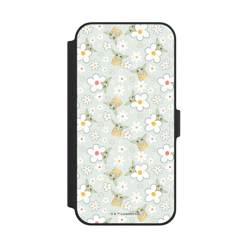Apple iPhone 14 Plus NIVOflip Baby Yoda Blumen Muster