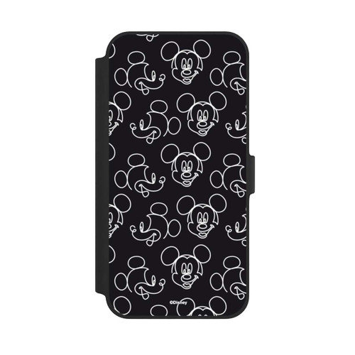 Apple iPhone 14 Plus NIVOflip Disney Mickey Muster Schwarz