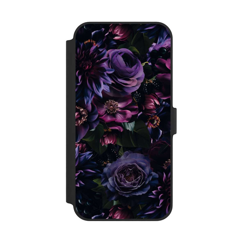 iPhone 14 Plus NIVOflip Dark Purple Flowers
