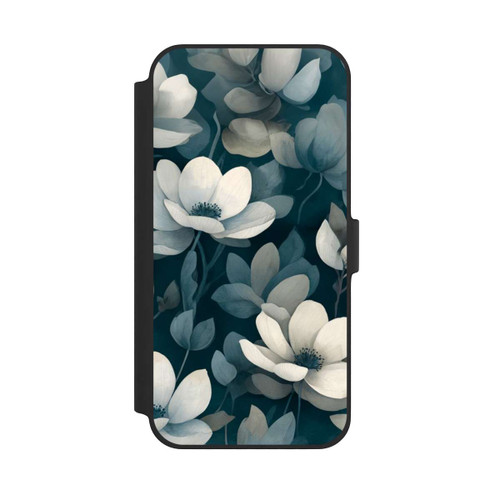 Apple iPhone 14 Plus NIVOflip Negative Flower Petrol White with AI
