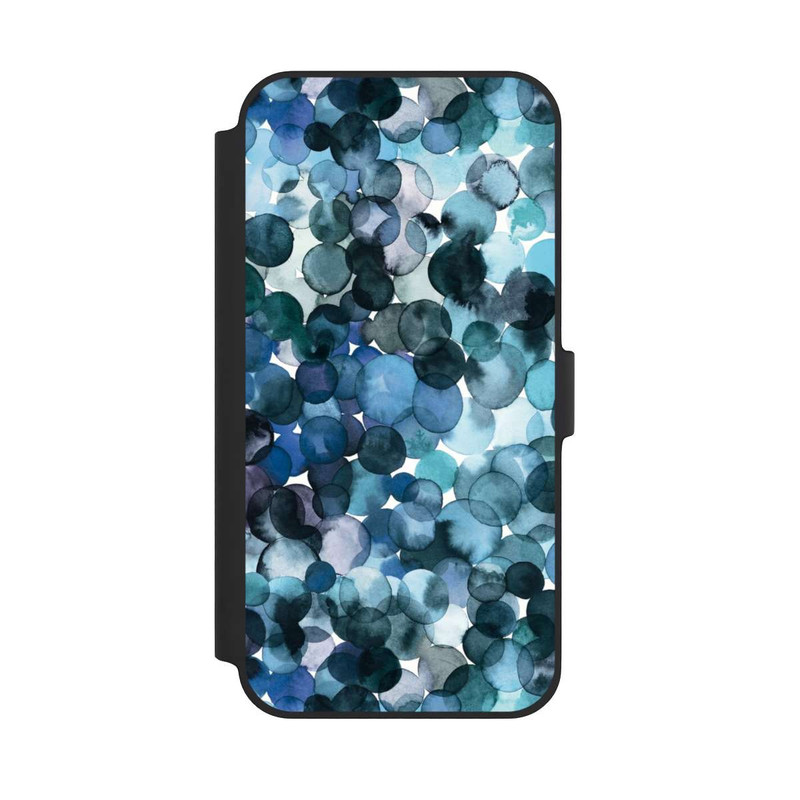 iPhone 14 Plus NIVOflip Blätterzauber Blau