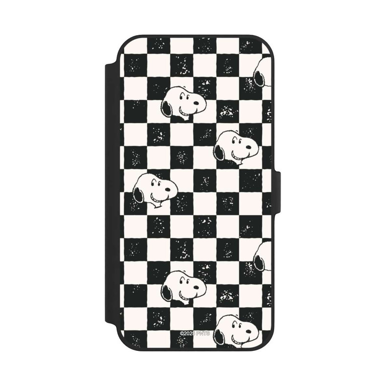 iPhone 14 Plus NIVOflip Snoopy Heads Checked Pattern