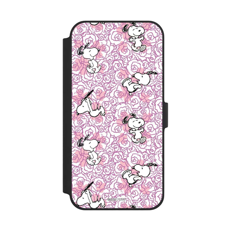 iPhone 14 Plus NIVOflip Peanuts Pink Roses Pattern