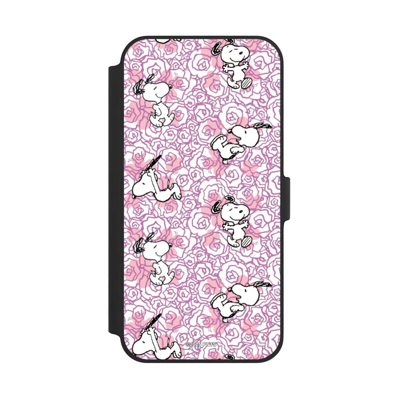 iPhone 14 Plus NIVOflip Peanuts Pink Roses Pattern