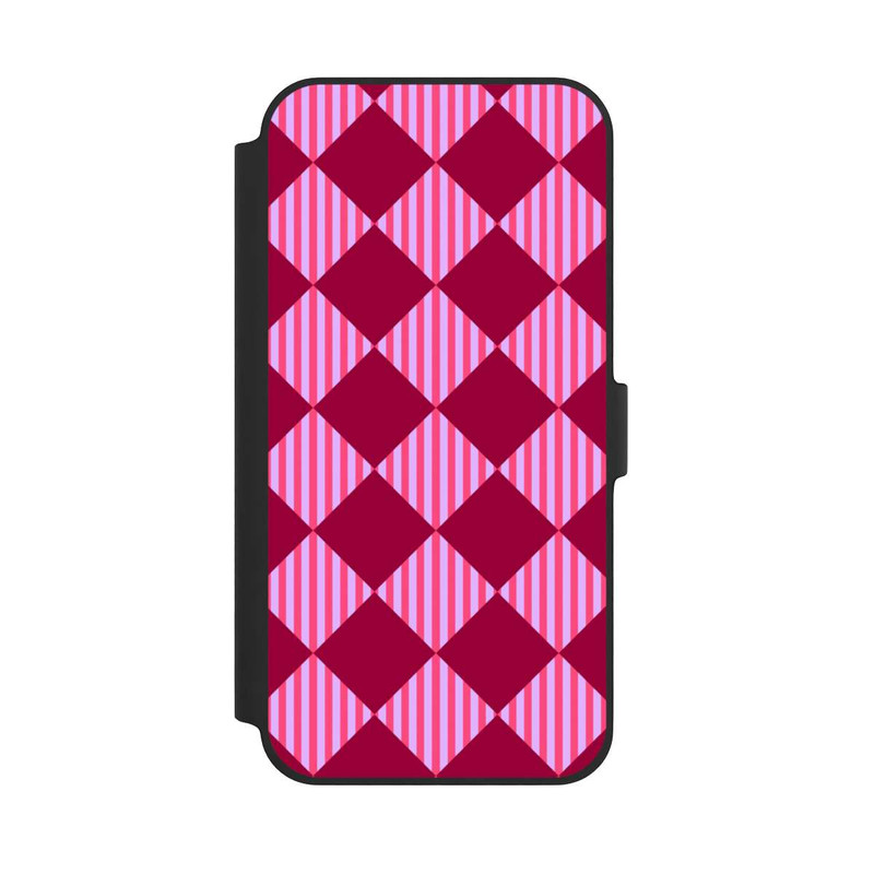 iPhone 14 Plus NIVOflip Diamond Pattern Red Pink