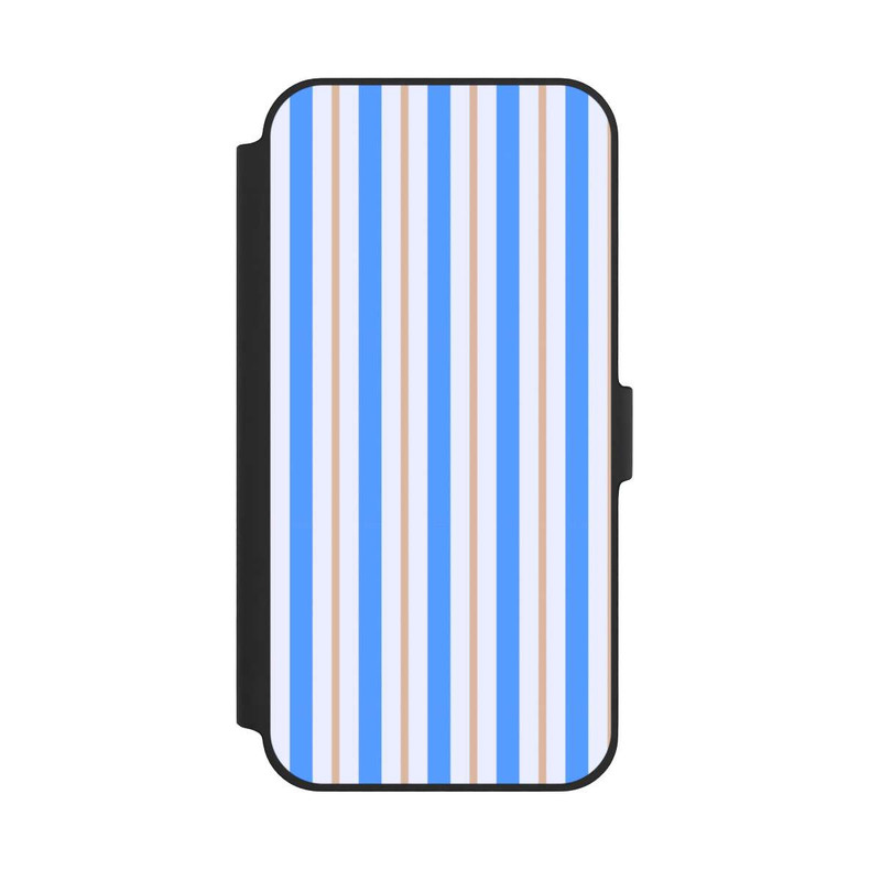 iPhone 14 Plus NIVOflip Streifen Blau Beige