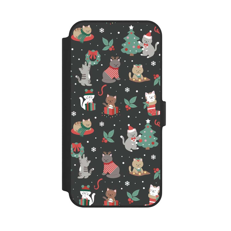 iPhone 14 Plus NIVOflip Weihnachtliche Kätzchen