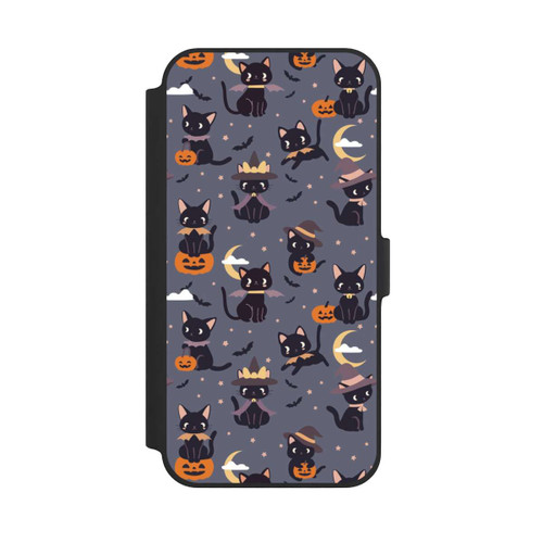 Apple iPhone 14 Plus NIVOflip Cute Halloween Witch Cats and Pumpkins