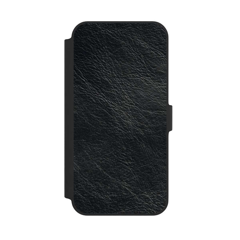 iPhone 14 Plus NIVOflip Schwarzer Lederlook Hintergrund
