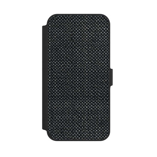 Apple iPhone 14 Plus NIVOflip Abstrakter schwarzer Stoff
