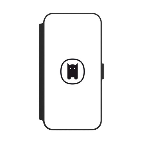 Apple iPhone 14 Plus NIVOflip Nivocase Logo Weiss