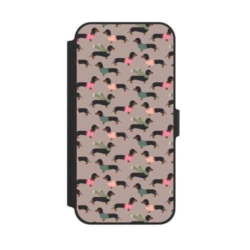 Apple iPhone 14 Plus NIVOflip Modèle Teckel Hiver