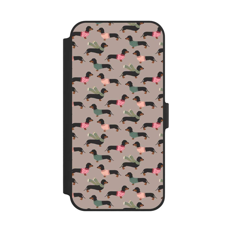 iPhone 14 Plus NIVOflip Modèle Teckel Hiver