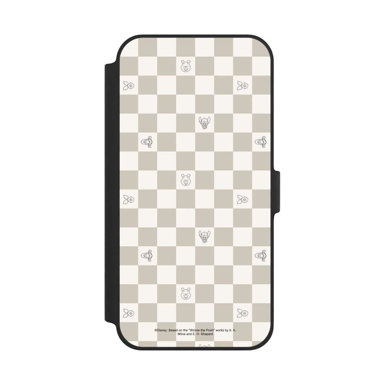 iPhone 14 Plus NIVOflip Winnie the Pooh Checked Pattern Beige