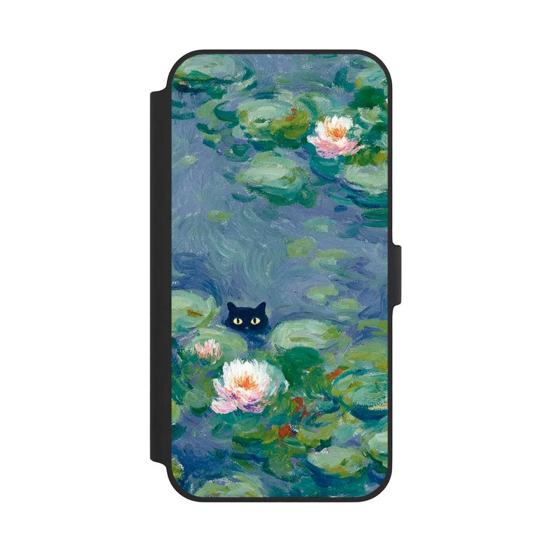 iPhone 14 Plus NIVOflip Katze im Teich Gemälde