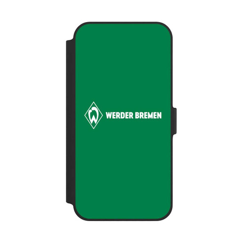 Apple iPhone 14 Plus NIVOflip Werder Bremen Schriftzug Raute Grün