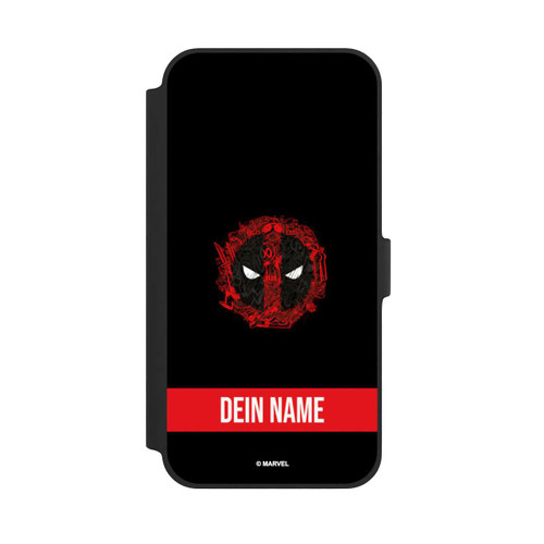 Apple iPhone 14 Plus NIVOflip Deadpool Logo Personalisierbar