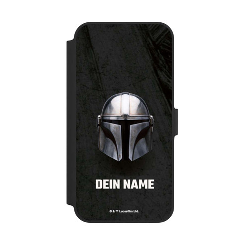 Apple iPhone 14 Plus NIVOflip Star Wars Mandalorian Black Helmet Personalisierbar